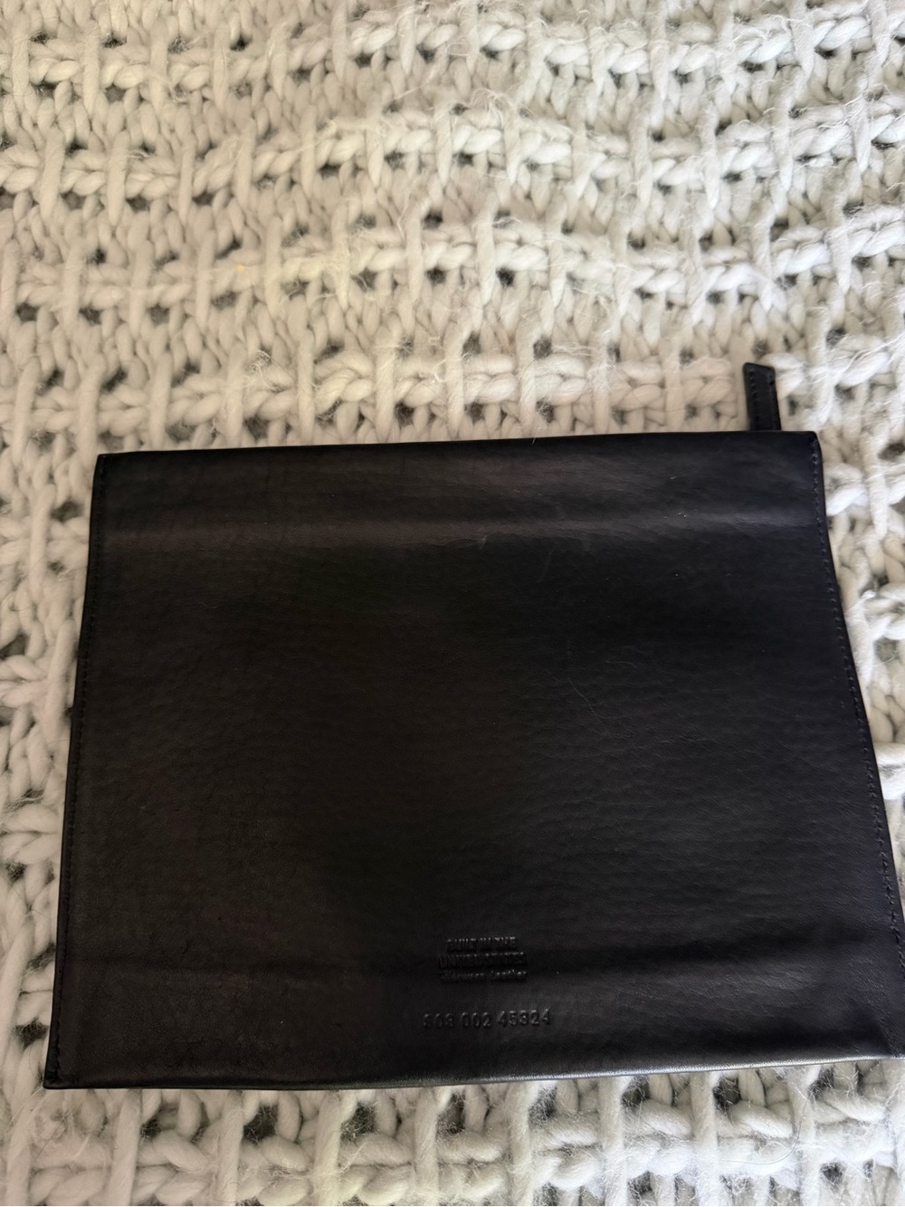 Shinola Black Leather Wristlet Clutch with Top Zip - Picture 2 of 4